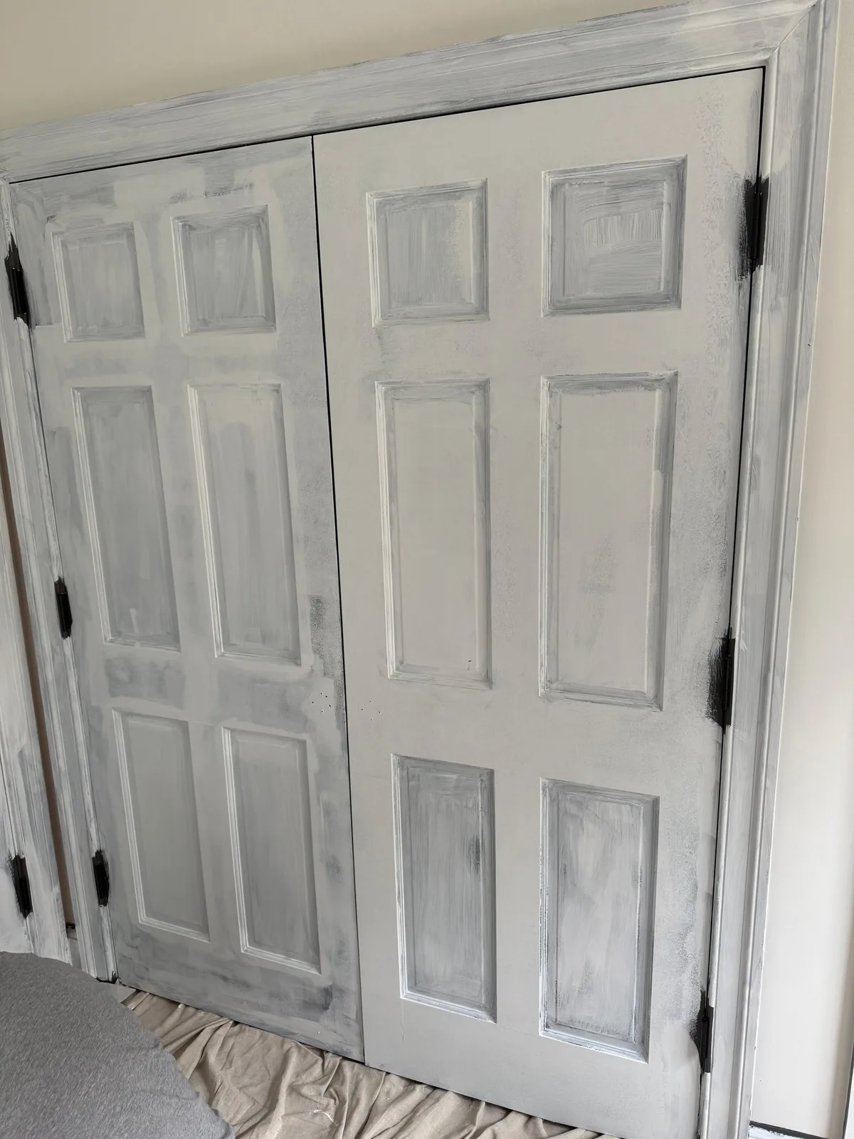 Primed closet doors