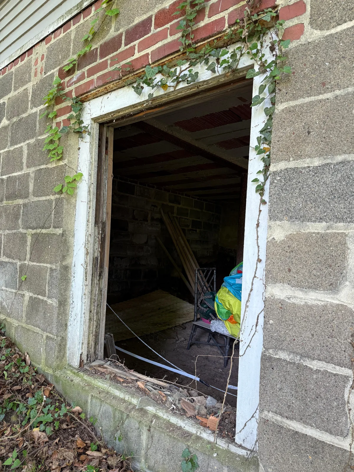 Basement window pre-restore